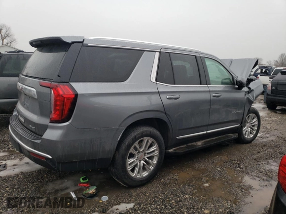 2022 GMC Yukon SLT with VIN 1GKS2BKD5NR200796, listed as a Copart auction lot 42435585 with 58,818 mi miles and Salvage Title. Bid and sale history available at carsss.com. Image 3.
