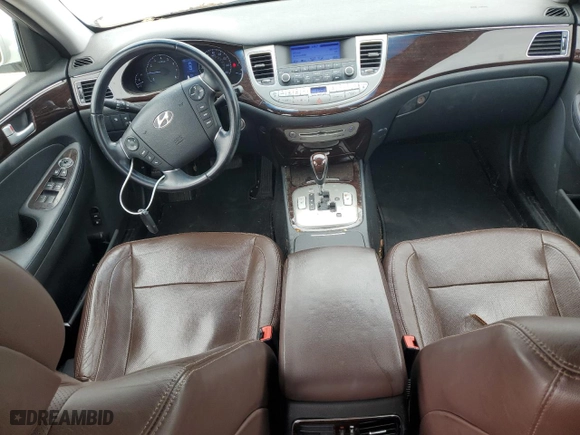 2013 Hyundai Genesis 3.8L with VIN KMHGC4DDXDU237163, listed as a Copart auction lot 53838145 with 96,928 mi miles and Salvage Title. Bid and sale history available at carsss.com. Image 8.