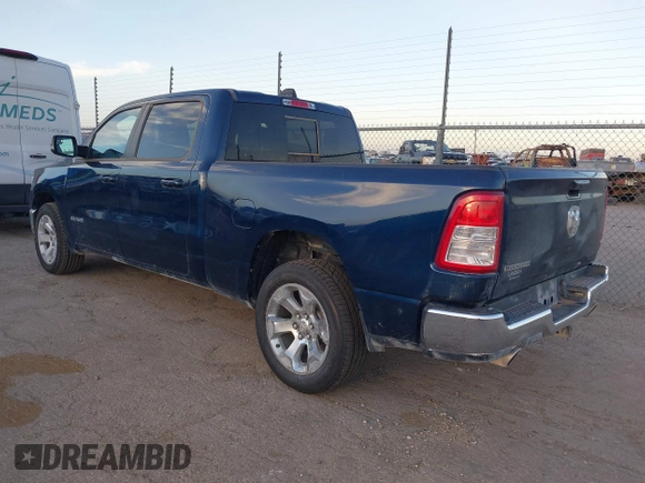 2022 Ram 1500 Big Horn with VIN 1C6RREMT1NN261444, listed as a IAAI auction lot 41811390 with 68,383 mi miles. Bid and sale history available at carsss.com. Image 3.