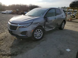 2023 Chevrolet Equinox LT with VIN 3GNAXUEG9PS150258, listed as a Copart auction lot 46547865 with 16,857 mi miles and Salvage Title. Bid and sale history available at carsss.com. Image 1.