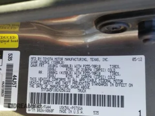 2012 Toyota Tundra 4WD Truck with VIN 5TFDW5F18CX256122, listed as a Copart auction lot 47142355 with 194,668 mi miles and Salvage Title. Bid and sale history available at carsss.com. Image 14.