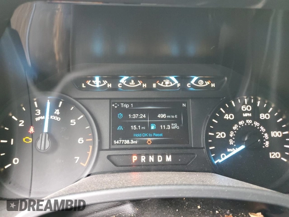 2018 Ford F-150 XL с VIN 1FTEW1E53JFB81687, выставлен на аукционе Copart как лот 64435375 с пробегом 147 738 миль миль и Чистый • Clean title. История ставок и продаж доступна на DreamBid. Изображение 9.