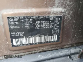 2011 Subaru Outback z VIN 4S4BRGGC0B3444760, wystawiony jako Copart lot #73050564 z przebiegiem 241 962 mil mil oraz Szkoda całkowita • Salvage title. Historia ofert i sprzedaży dostępna na DreamBid. Obrazek 12.