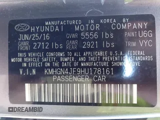 2017 Genesis G80 Ultimate z VIN KMHGN4JF9HU178161, wystawiony jako IAAI lot #41347795 z przebiegiem 76 522 mil mil oraz . Historia ofert i sprzedaży dostępna na DreamBid. Obrazek 9.