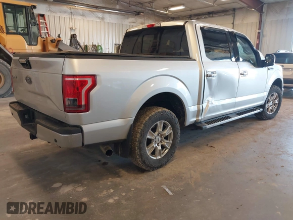 2017 Ford F-150 XL with VIN 1FTEW1EF9HFC07955, listed as a IAAI auction lot 41848255 with 196,125 mi miles. Bid and sale history available at carsss.com. Image 4.