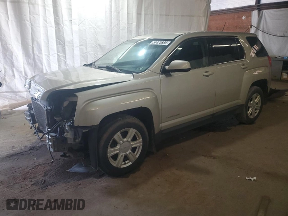 2015 GMC Terrain SLE with VIN 2GKFLVEK6F6252011, listed as a Copart auction lot 54475885 with 146,133 mi miles and Salvage Title. Bid and sale history available at carsss.com. Image 1.