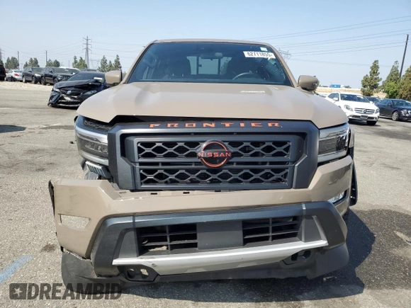 2022 Nissan Frontier Pro-X z VIN 1N6ED1EJ7NN616562, wystawiony jako Copart lot #62711855 z przebiegiem 19 579 mil mil oraz Szkoda całkowita • Salvage title. Historia ofert i sprzedaży dostępna na DreamBid. Obrazek 5.