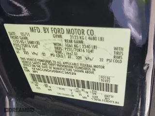 2011 Ford Escape XLT with VIN 1FMCU9DG5BKC36529, listed as a IAAI auction lot 42045682 with 141,101 mi miles. Bid and sale history available at carsss.com. Image 9.