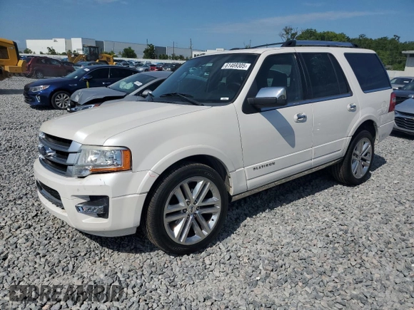 2015 Ford Expedition Platinum z VIN 1FMJU1LT8FEF01665, wystawiony jako Copart lot #61469305 z przebiegiem 155 471 mil mil oraz Szkoda całkowita • Salvage title. Historia ofert i sprzedaży dostępna na DreamBid. Obrazek 1.