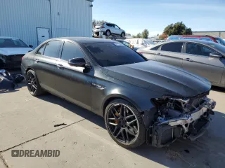 2018 Mercedes-Benz E-Class AMG E 63 S with VIN WDDZF8KB8JA201195, listed as a Copart auction lot 81191664 with 60,004 mi miles and Salvage Title. Bid and sale history available at carsss.com. Image 4.
