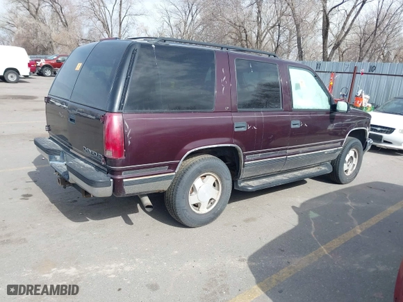 1996 Chevrolet Tahoe with VIN 1GNEK13R3TJ397046, listed as a IAAI auction lot 41702588 with 1 mi miles. Bid and sale history available at carsss.com. Image 4.