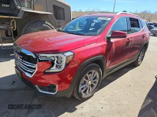 2023 GMC Terrain SLT with VIN 3GKALVEG6PL202695, listed as a Copart auction lot 48152095 with 17,523 mi miles and Salvage title. Bid and sale history available at DreamBid. Image 1.