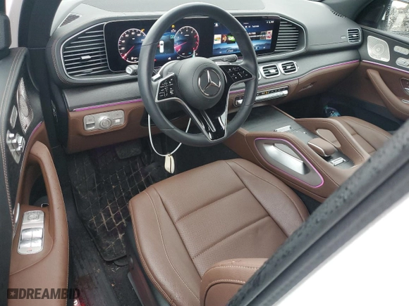 2024 Mercedes-Benz GLS with VIN 4JGFF5KE0RB207936, listed as a Copart auction lot 45706885 with 10,543 mi miles and Salvage Title. Bid and sale history available at carsss.com. Image 8.