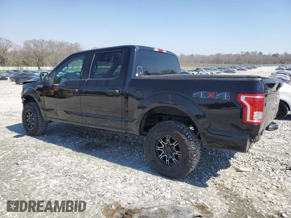 2017 Ford F-150 XL with VIN 1FTEW1EF7HFA77657, listed as a Copart auction lot 48496885 with 100,745 mi miles and Salvage Title. Bid and sale history available at carsss.com. Image 2.