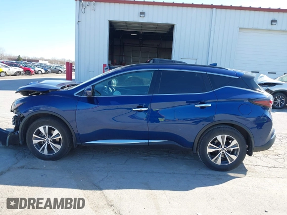 2021 Nissan Murano SV with VIN 5N1AZ2BS9MC126295, listed as a IAAI auction lot 41992143 with 33,385 mi miles and . Bid and sale history available at DreamBid. Image 15.