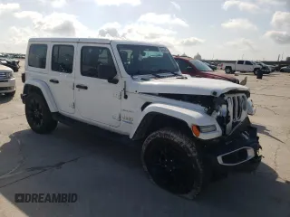 2022 Jeep Wrangler Unlimited Sahara z VIN 1C4JJXP68NW171569, wystawiony jako Copart lot #58955445 z przebiegiem Nie podano mil oraz Szkoda całkowita • Salvage title. Historia ofert i sprzedaży dostępna na DreamBid. Obrazek 4.