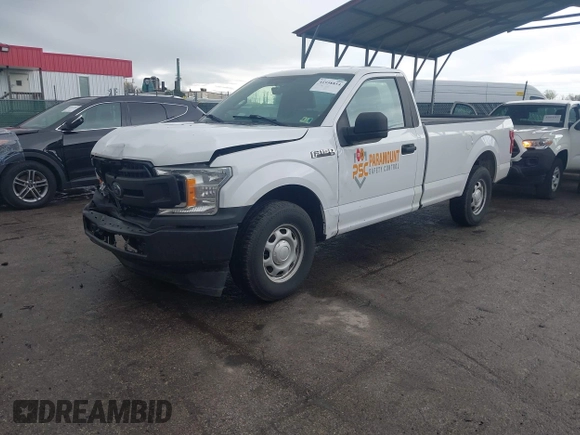 2018 Ford F-150 XL with VIN 1FTMF1CBXJKE56080, listed as a IAAI auction lot 41958854 with 140,646 mi miles. Bid and sale history available at carsss.com. Image 2.
