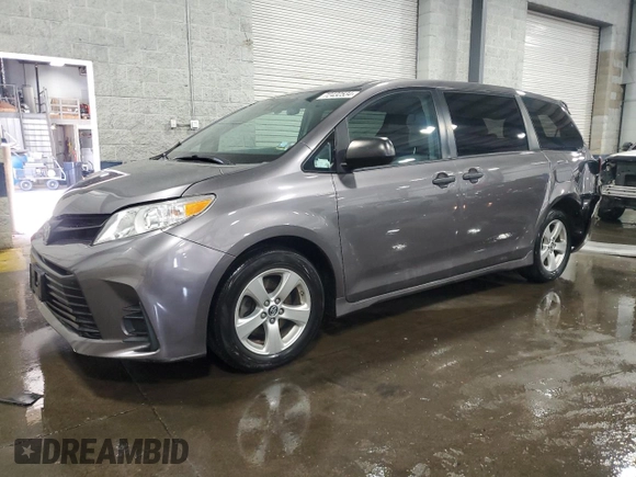 2018 Toyota Sienna L with VIN 5TDZZ3DC6JS913637, listed as a Copart auction lot 72432534 with 60,723 mi miles and Salvage Title. Bid and sale history available at DreamBid. Image 1.