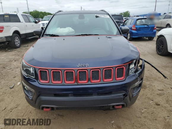 2019 Jeep Compass Trailhawk z VIN 3C4NJDDB0KT650118, wystawiony jako Copart lot #58597965 z przebiegiem 38 908 mil mil oraz Czysty tytuł • Clean title. Historia ofert i sprzedaży dostępna na DreamBid. Obrazek 5.