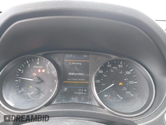 2018 Nissan Rogue SV with VIN KNMAT2MV6JP511461, listed as a IAAI auction lot 41924322 with 131,869 mi miles. Bid and sale history available at carsss.com. Image 7.