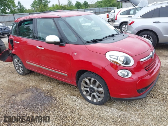 2014 FIAT 500L Lounge z VIN ZFBCFACH5EZ009320, wystawiony jako IAAI lot #42340573 z przebiegiem 147 946 mil mil oraz . Historia ofert i sprzedaży dostępna na DreamBid. Obrazek 1.