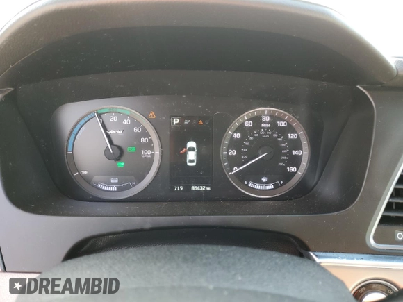 2016 Hyundai Sonata Hybrid SE with VIN KMHE24L10GA038842, listed as a Copart auction lot 48898305 with 85,432 mi miles and Salvage Title. Bid and sale history available at carsss.com. Image 9.