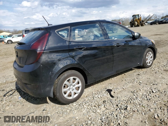 2014 Hyundai Accent GS with VIN KMHCT5AE0EU164873, listed as a Copart auction lot 52879035 with 127,174 mi miles and Clean Title. Bid and sale history available at carsss.com. Image 3.