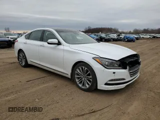 2017 Genesis G80 3.8L with VIN KMHGN4JE0HU180405, listed as a Copart auction lot 49168515 with 133,751 mi miles and Clean Title. Bid and sale history available at DreamBid. Image 4.