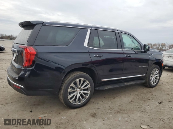 2023 GMC Yukon SLT with VIN 1GKS2BKDXPR508789, listed as a Copart auction lot 81133374 with 6,560 mi miles and Salvage Title. Bid and sale history available at carsss.com. Image 3.