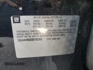 2013 Cadillac ATS z VIN 1G6AA5RAXD0155352, wystawiony jako Copart lot #52454965 z przebiegiem 105 571 mil mil oraz Szkoda całkowita • Salvage title. Historia ofert i sprzedaży dostępna na DreamBid. Obrazek 12.