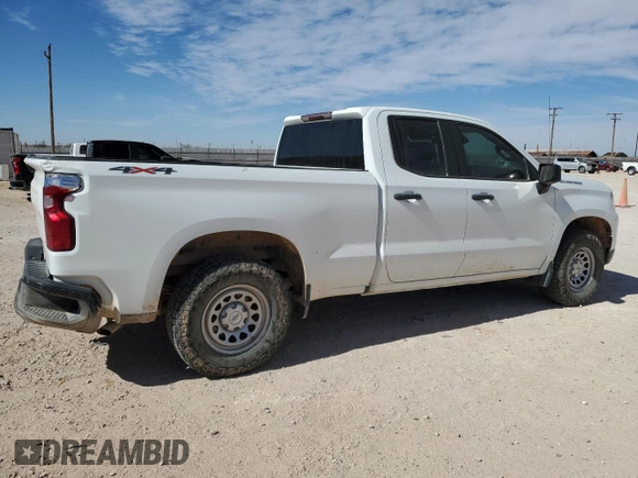 2022 Chevrolet Silverado 1500 Work Truck with VIN 1GCRDAED9NZ506183, listed as a Copart auction lot 45021035 with 105,218 mi miles and Clean Title. Bid and sale history available at DreamBid. Image 3.