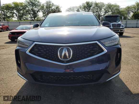 2022 Acura RDX Advance with VIN 5J8TC2H75NL004912, listed as a Copart auction lot 57089065 with 23,728 mi miles and Salvage title. Bid and sale history available at DreamBid. Image 5.