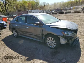 2017 Nissan Sentra S with VIN 3N1AB7AP7HY287960, listed as a Copart auction lot 53664385 with 89,246 mi miles and Salvage Title. Bid and sale history available at DreamBid. Image 4.