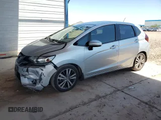 2015 Honda Fit EX-L with VIN 3HGGK5H80FM753745, listed as a Copart auction lot 60850515 with 69,414 mi miles and Salvage title. Bid and sale history available at DreamBid. Image 1.