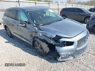 2019 Infiniti QX60 LUXE with VIN 5N1DL0MNXKC569949, listed as a IAAI auction lot 40704078 with 117,592 mi miles. Bid and sale history available at carsss.com. Image 6.