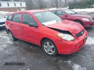 2004 Toyota Matrix Std with VIN 2T1KR32E24C214444, listed as a IAAI auction lot 41535731 with 107,662 mi miles. Bid and sale history available at carsss.com. Image 1.