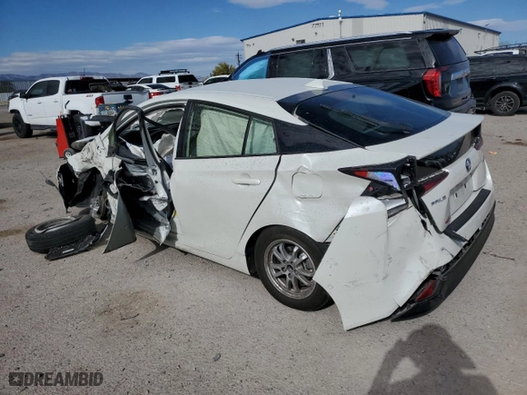 2019 Toyota Prius L Eco with VIN JTDKARFU8K3101261, listed as a Copart auction lot 50592765 with 24,917 mi miles and Salvage Title. Bid and sale history available at carsss.com. Image 2.