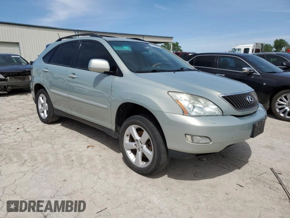 2007 Lexus RX 350 with VIN 2T2HK31U37C046692, listed as a Copart auction lot 55121165 with 252,683 mi miles and Salvage title. Bid and sale history available at DreamBid. Image 4.