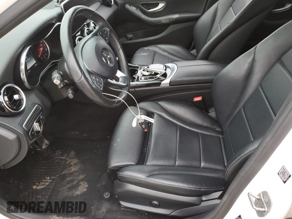 2017 Mercedes-Benz C 300 with VIN 55SWF4KB0HU207207, listed as a Copart auction lot 49957165 with 128,013 mi miles and Salvage title. Bid and sale history available at DreamBid. Image 7.