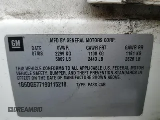 2009 Cadillac CTS AWD with VIN 1G6DG577190115218, listed as a Copart auction lot 46742495 with 220,806 mi miles and Salvage Title. Bid and sale history available at DreamBid. Image 13.