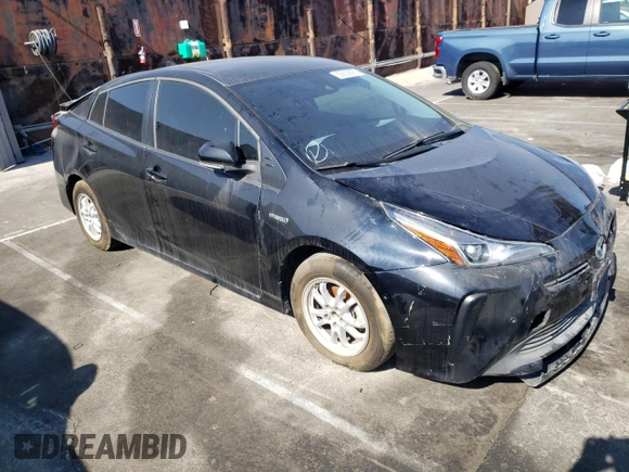 2022 Toyota Prius L Eco with VIN JTDKAMFU7N3178808, listed as a Copart auction lot 55650895 with 40,933 mi miles and Salvage Title. Bid and sale history available at carsss.com. Image 4.