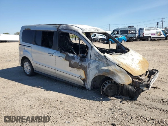 2014 Ford Transit Connect XLT with VIN NM0GS9F73E1154878, listed as a Copart auction lot 56160255 with Not provided miles and Salvage title. Bid and sale history available at DreamBid. Image 4.