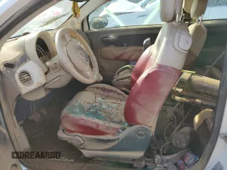 2015 FIAT 500 Lounge with VIN 3C3CFFCR5FT509056, listed as a Copart auction lot 75990524 with Not provided miles and Salvage title. Bid and sale history available at DreamBid. Image 10.