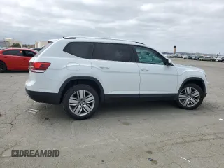 2019 Volkswagen Atlas SE with VIN 1V2WR2CA1KC603605, listed as a Copart auction lot 54623385 with 72,366 mi miles and Salvage title. Bid and sale history available at DreamBid. Image 3.