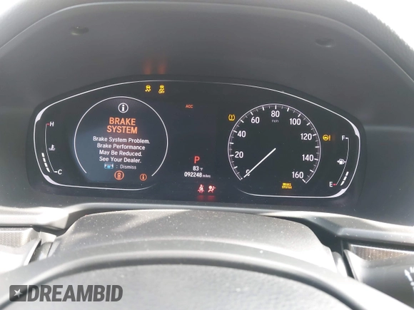 2019 Honda Accord Sport with VIN 1HGCV1F33KA113896, listed as a IAAI auction lot 41961776 with 92,248 mi miles and . Bid and sale history available at DreamBid. Image 7.