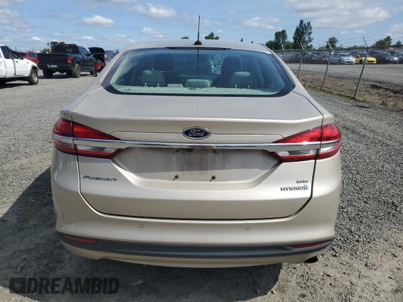 2017 Ford Fusion Hybrid SE with VIN 3FA6P0LU8HR319135, listed as a Copart auction lot 57462035 with 75,288 mi miles and Salvage title. Bid and sale history available at DreamBid. Image 6.