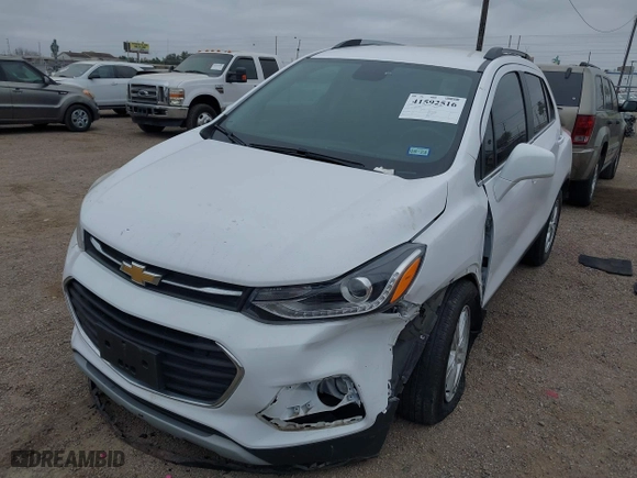 2020 Chevrolet Trax LT with VIN 3GNCJLSB9LL338988, listed as a IAAI auction lot 41592516 with 40,422 mi miles. Bid and sale history available at carsss.com. Image 16.