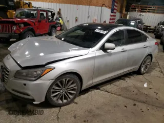 2015 Hyundai Genesis 3.8L z VIN KMHGN4JE2FU033600, wystawiony jako Copart lot #85983384 z przebiegiem 85 893 mil mil oraz Szkody całkowita. Historia ofert i sprzedaży dostępna na DreamBid. Obrazek 1.