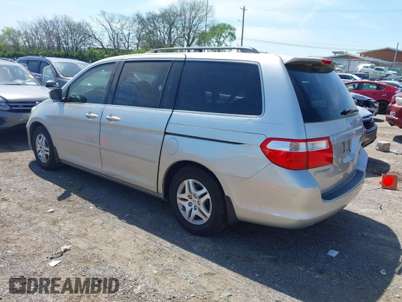 2007 Honda Odyssey EX-L with VIN 5FNRL386X7B103852, listed as a IAAI auction lot 41995923 with 78,092 mi miles and . Bid and sale history available at DreamBid. Image 3.