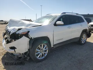 2017 Jeep Cherokee Limited with VIN 1C4PJMDS2HW562845, listed as a Copart auction lot 55486065 with 156,775 mi miles and Salvage Title. Bid and sale history available at carsss.com. Image 1.
